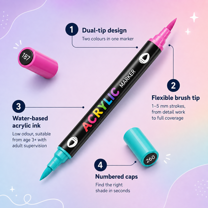 HelloCraft SmoothColor™ Markers