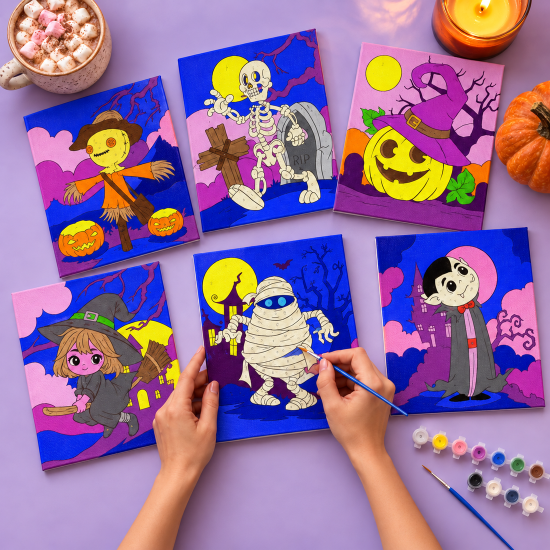Spooky Halloween Mini Painting Set