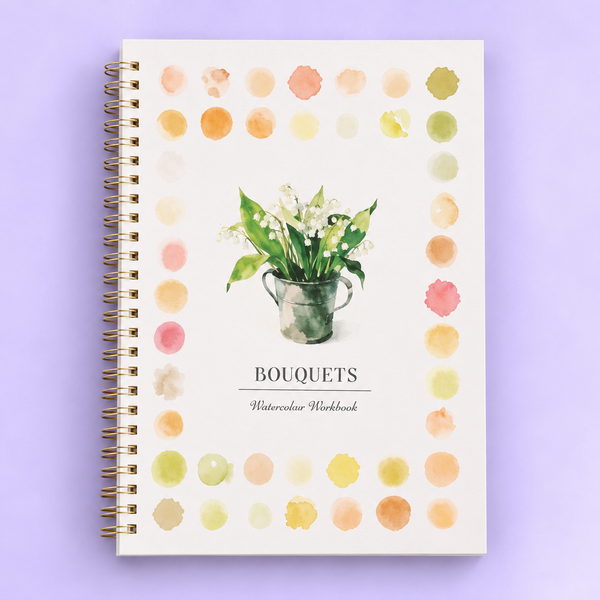 Bouquets watercolour workbook