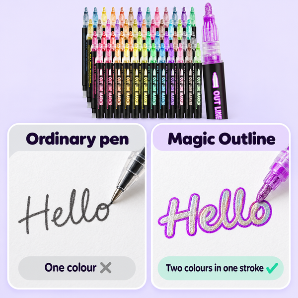 Magic Outline Markers Pen
