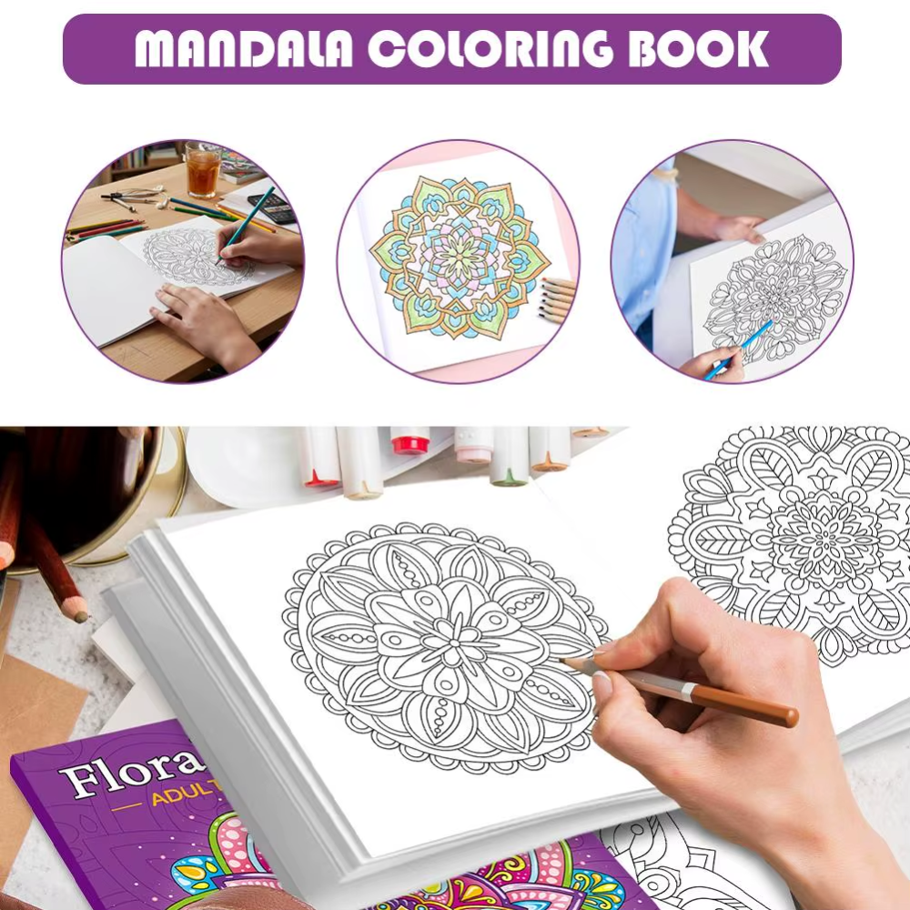 Adult Mandala Coloring Book