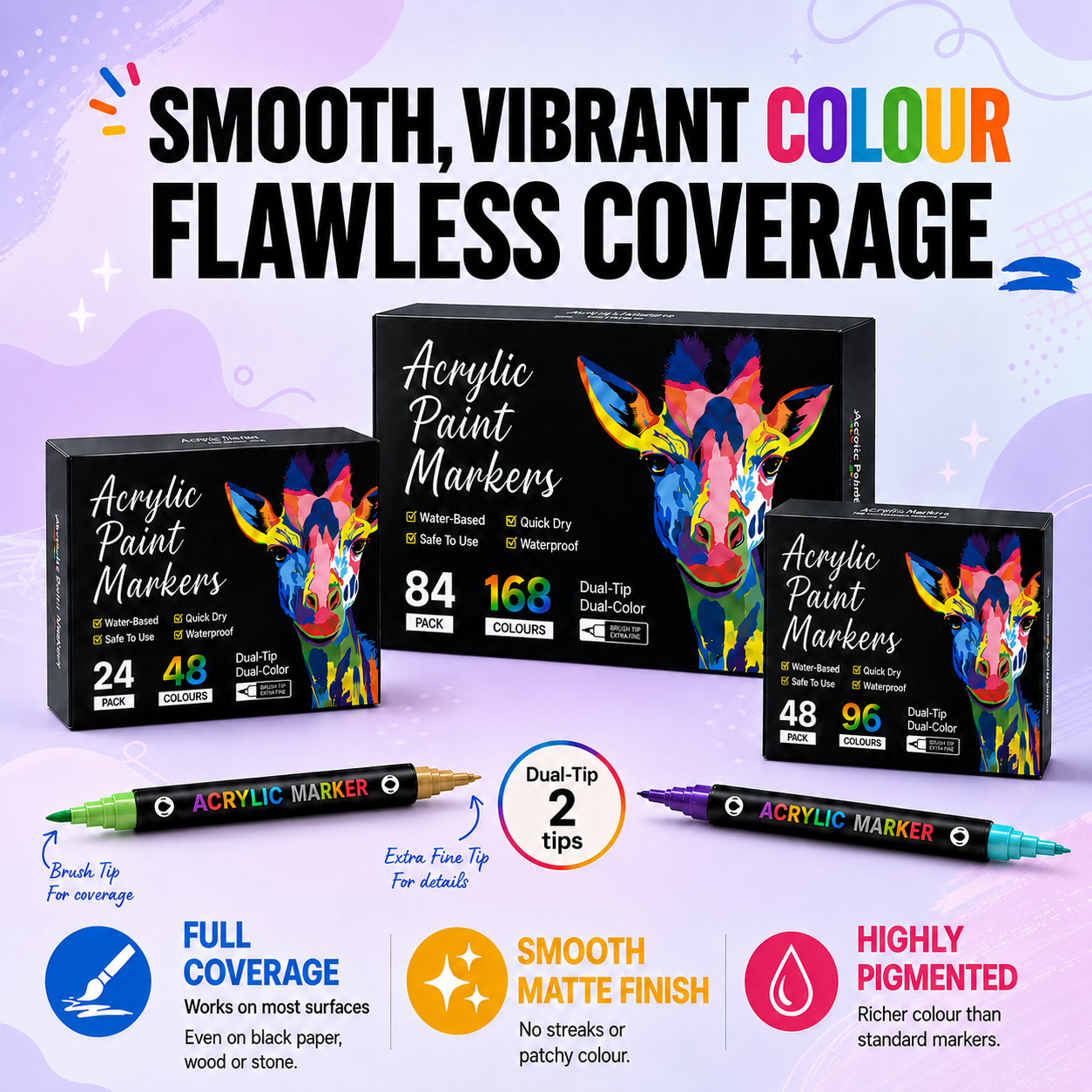 HelloCraft SmoothColor™ Markers