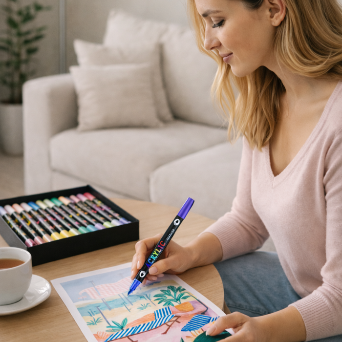 Acrylic paint markers