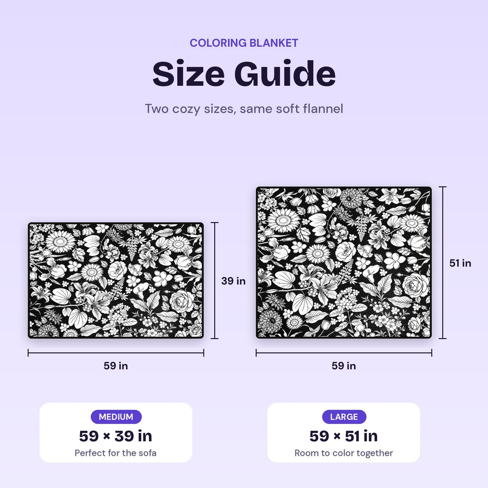 Two cozy sizes