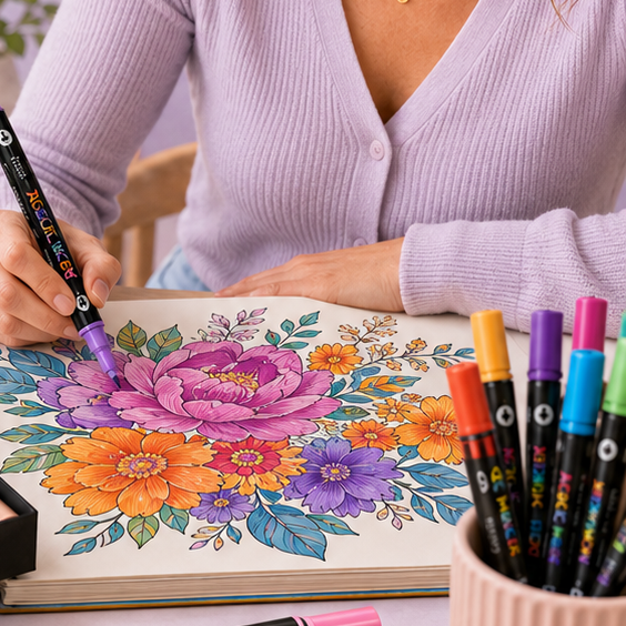 Colouring on a quiet Sunday afternoon